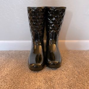 Hunter Women's Refined Quilted Gloss Rain Boots